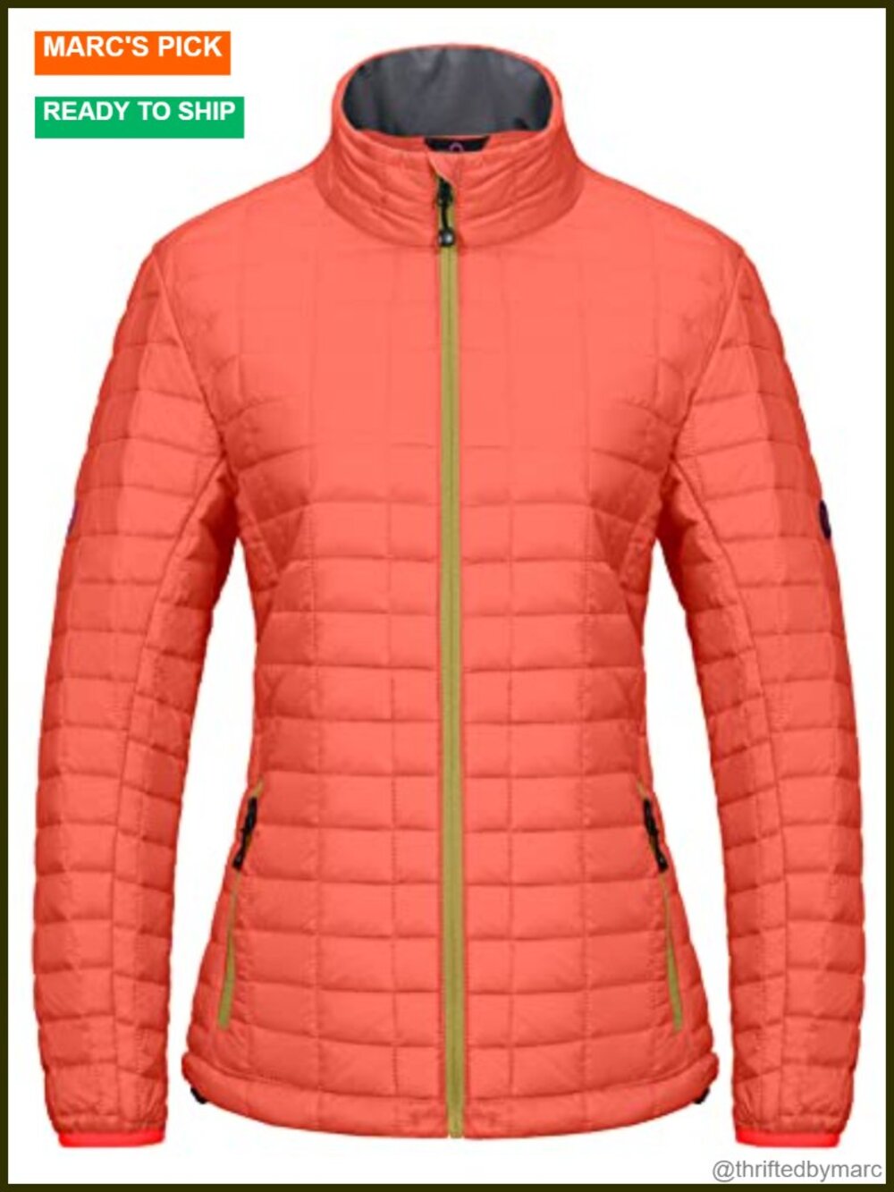 Lightweight Insulated Puffer Jacket Water-Repellent Recycled Polyester